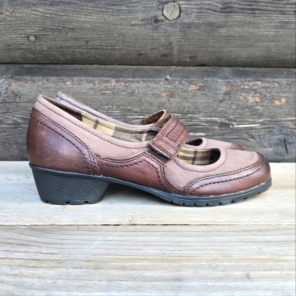 Naturalizer Hollace Brown Leather, Mary Jane, Block Heel. WMS 7M - Picture 2 of 16